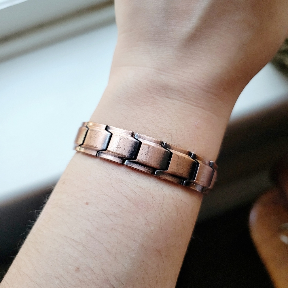 Vintage Simple Copper Link Bracelet
